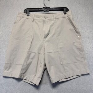 Vuori Ripstop Shorts Mens 32x9 Grey Cotton Stretch Casual Outdoor Utility Hiking